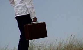 Waiting with case at rendevous point